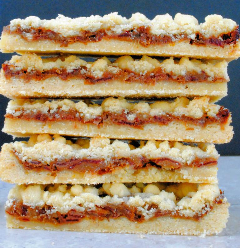 Date Shortbread Bars Recipe Cuisine Fiend